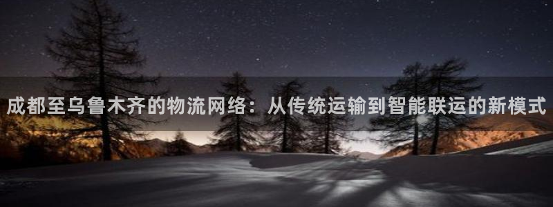 豪门国际取保：成都至乌鲁木齐的物流网