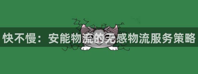 豪门国际官网多少：快不慢：安能物流的